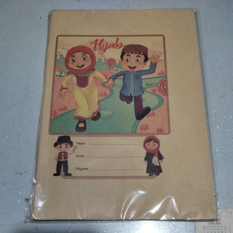 

Sampul coklat buku tulis kwarto 20 lembat