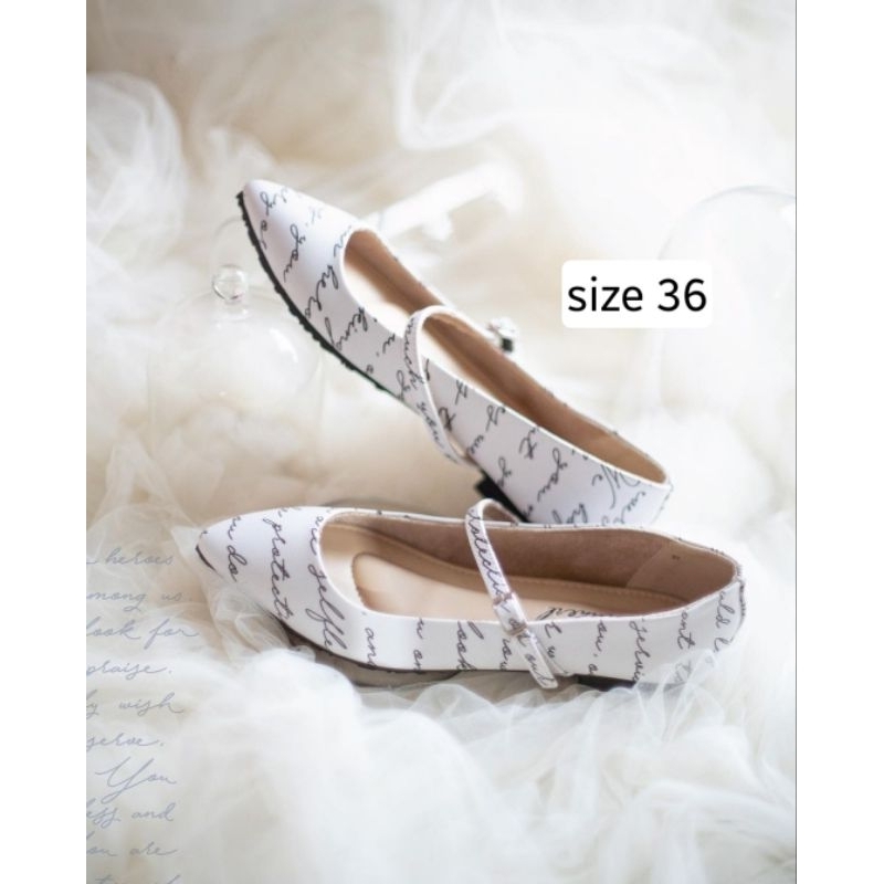 Ittaherl Love Letter 2 Maxi Pointy Shoe Ink Size 36