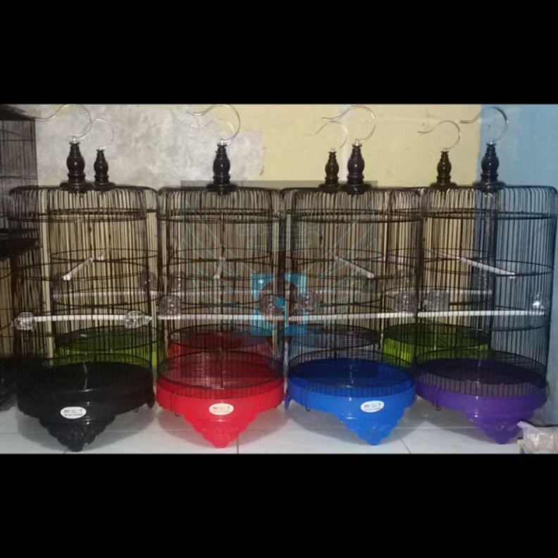 KODE E62H sangkar lovebird branjangan kubah datar panjang merk my best