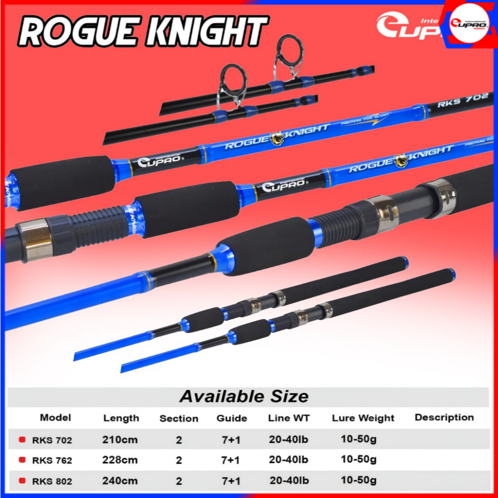 JORAN EUPRO ROGUE KNIGHT RKS702 - 762 - 802 SPINNING | PASIRAN | SURF FISHING | LIGHT POPPING