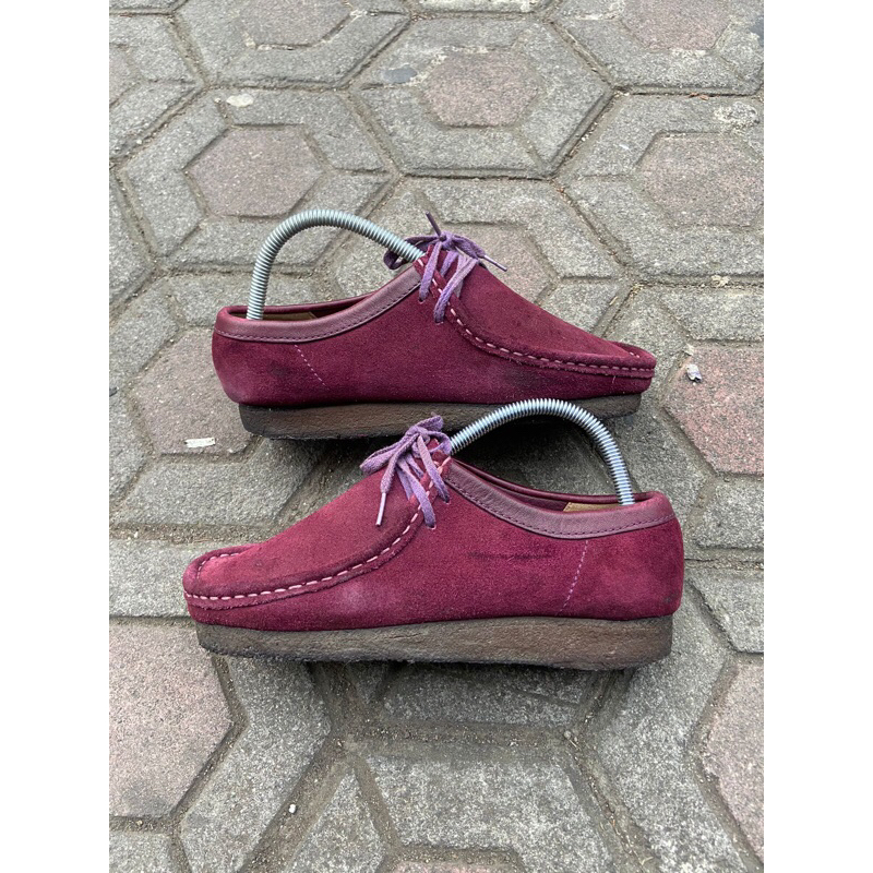 Clarks wallabee purple