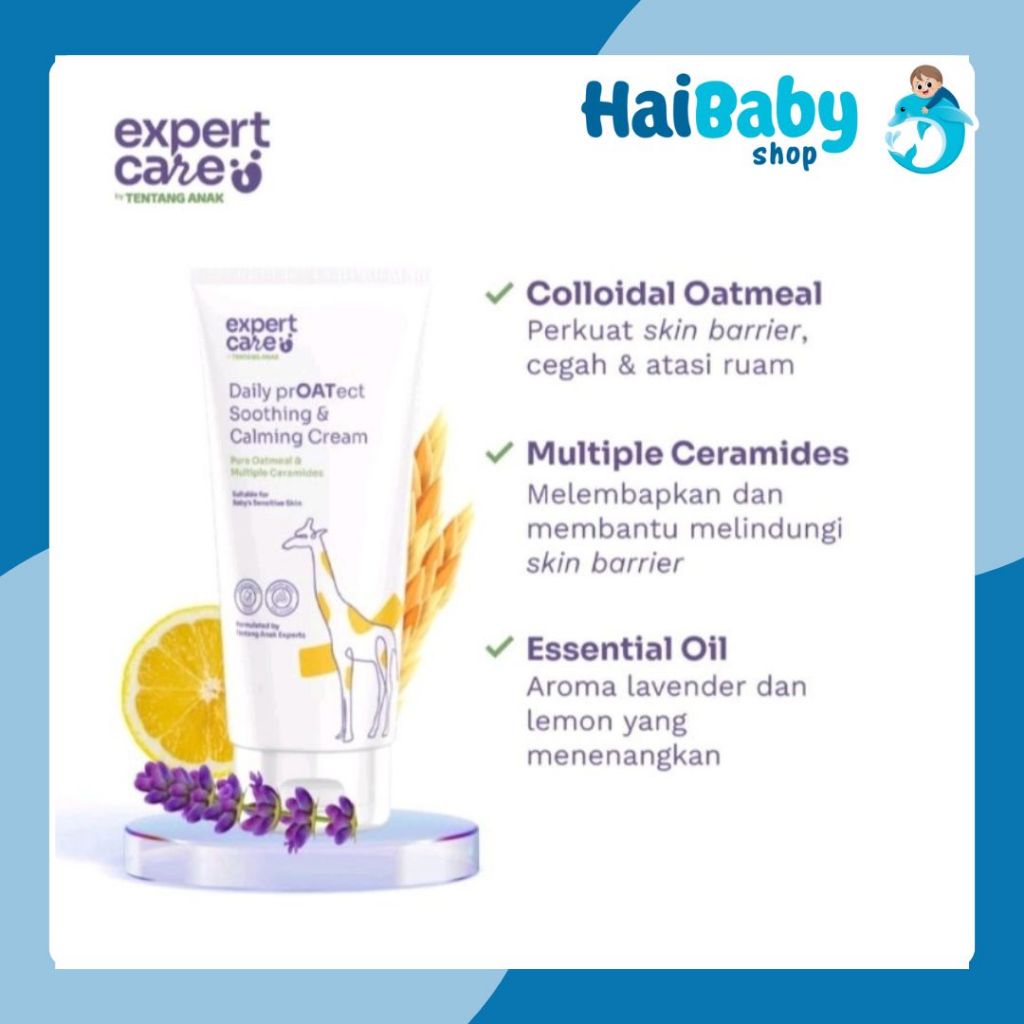 

ExperCare Daily prOATect SOOTHING & Calming Cream Lotion Kulit Bayi Sensitif Ruam Eczema