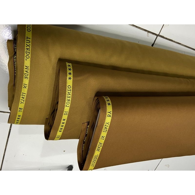 BAHAN KAIN PEMDA KHAKI  /WOOL silk KATUN SERAGAM DINAS PNS/ASN/WOOL SILK