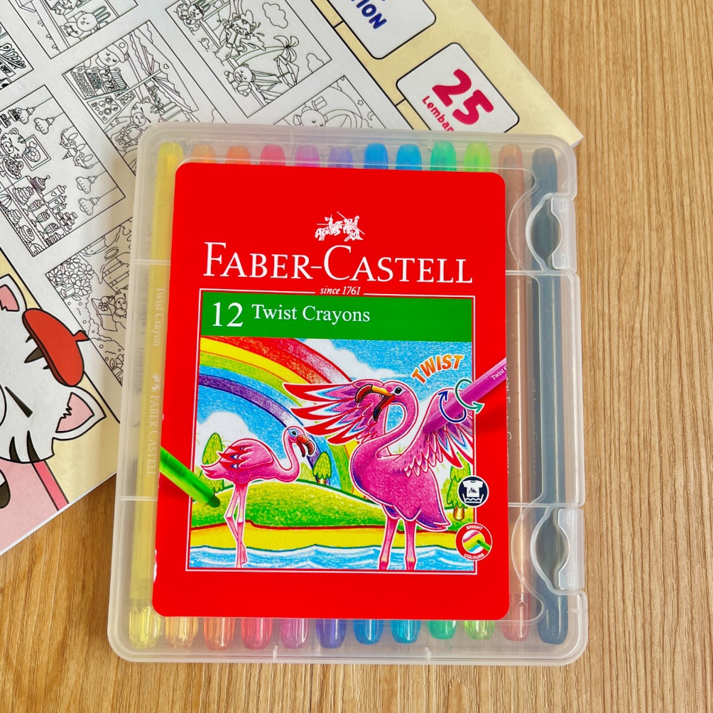 

KODE U9W8 FaberCastell Twist Crayon set 12 Krayon isi 12 Twist Alat mewarnai Alat Gambar Alat Lukis Alat tulis anak Krayon Kreativitas Anak