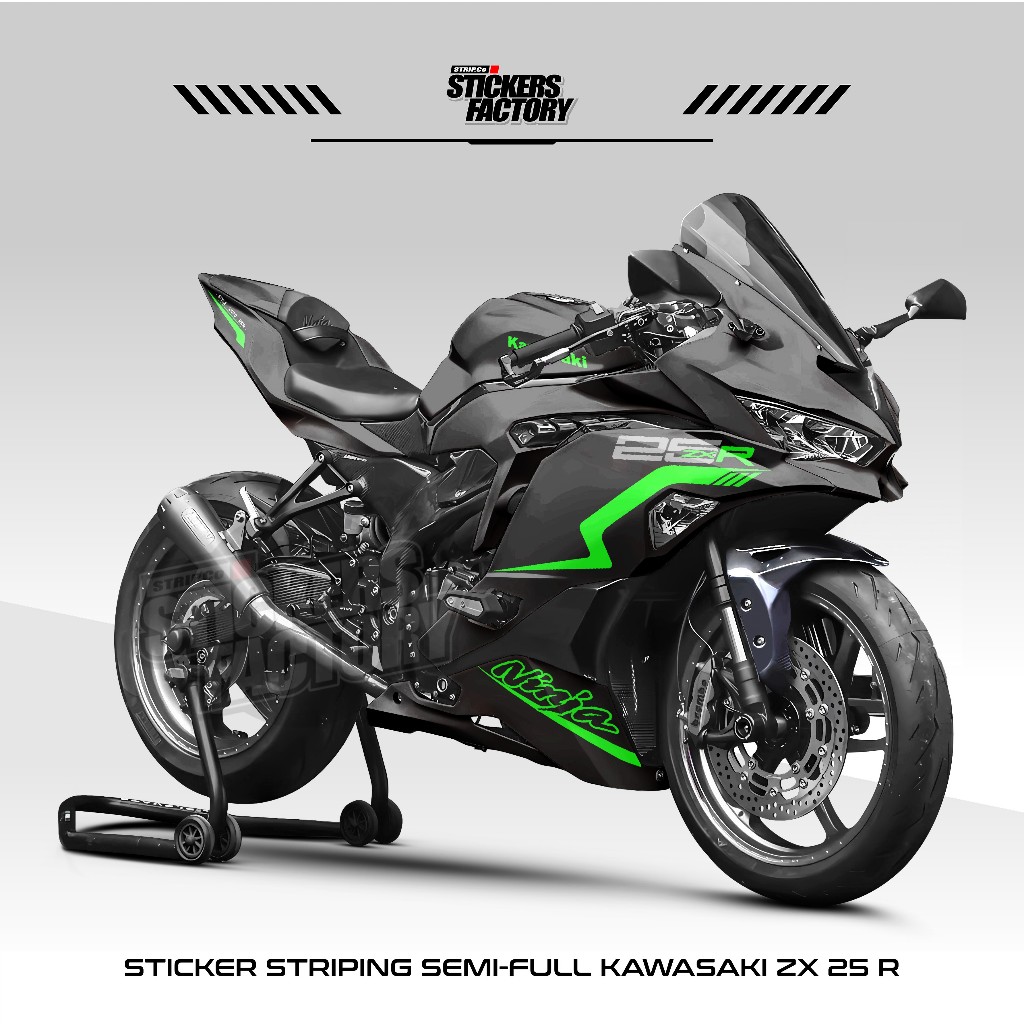 STICKER STRIPING SEMIFULL KAWASAKI NINJA ZX25R / DECAL ZX25R / STIKER MOTOR ZX25 VARIASI / ZX25 / 24