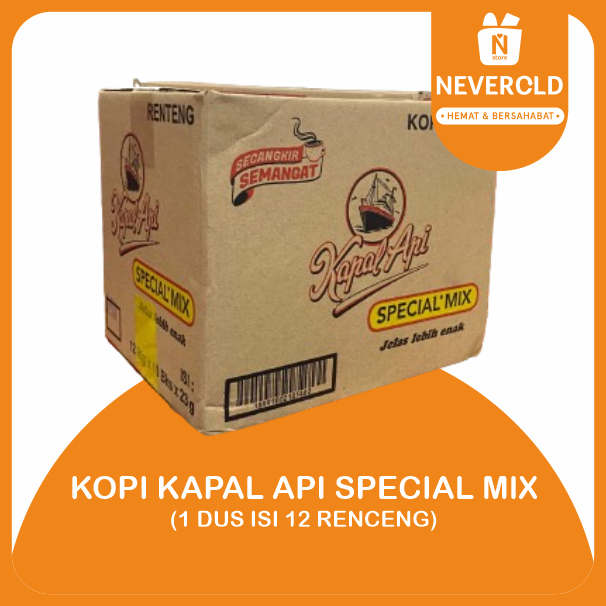 

KOPI KAPAL API SPECIAL MIX 1 DUS ISI 12 RENCENG