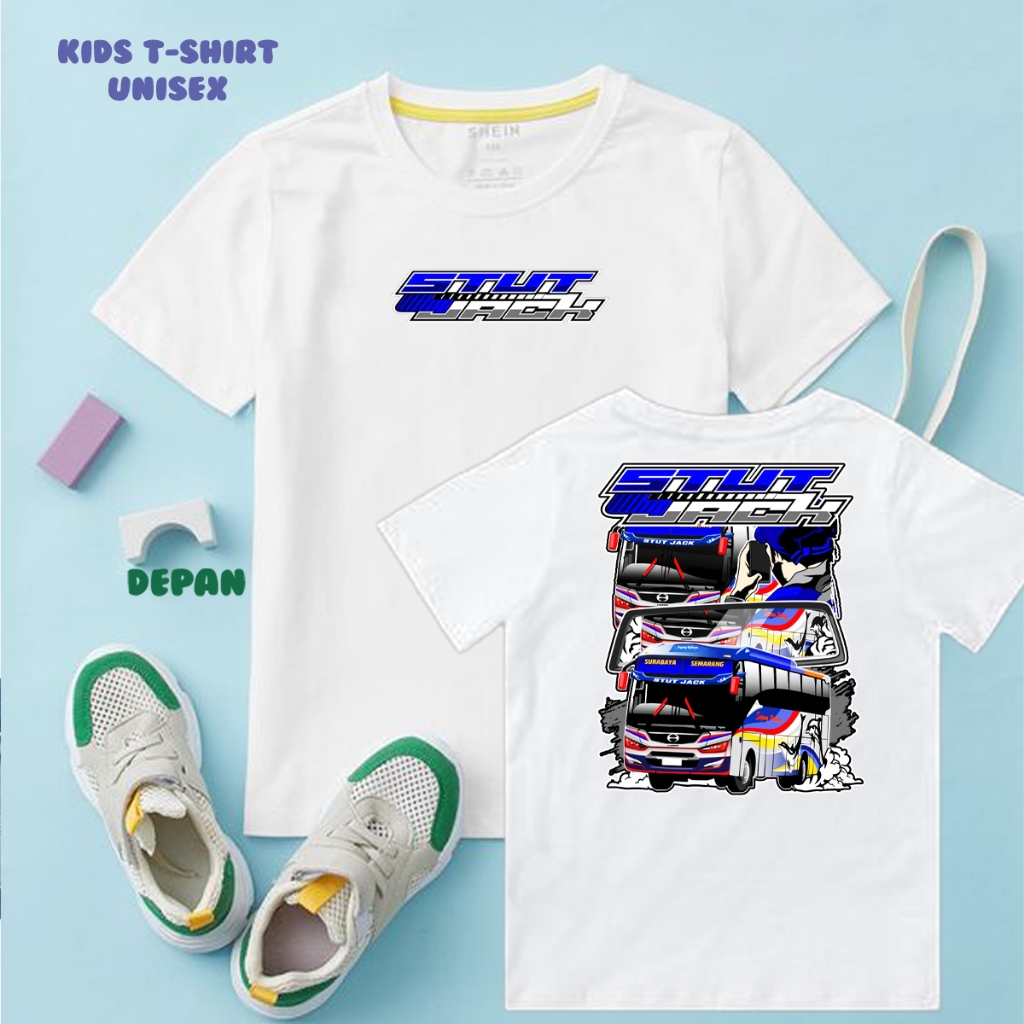 [BISA COD] KAOS BUS MANIA STUT JACK SUGENG RAHAYU COTTON COMBED 24S KAOS ANAK UNISEX