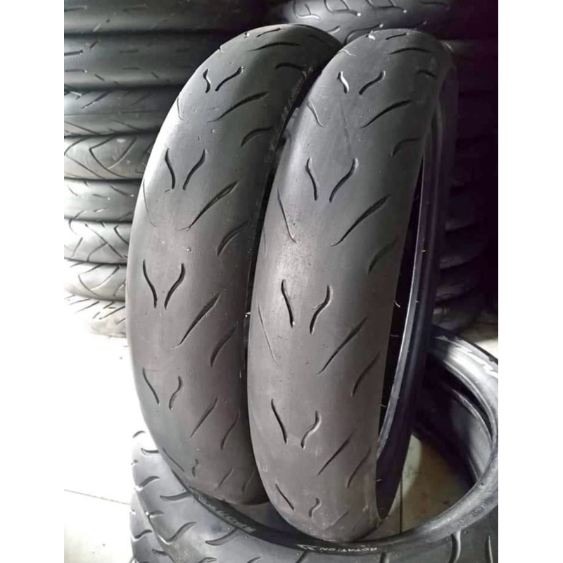 BAN MOTOR SECOND TUBLES MERK CORSA R46 UK 90/80 RING 14 SEPASANG