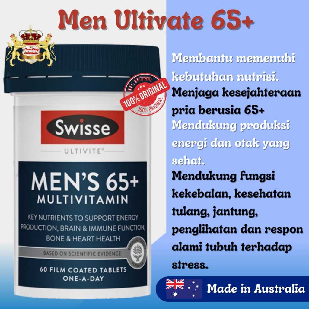 Swisse Mens Multivitamin 65+ 60 Tablets