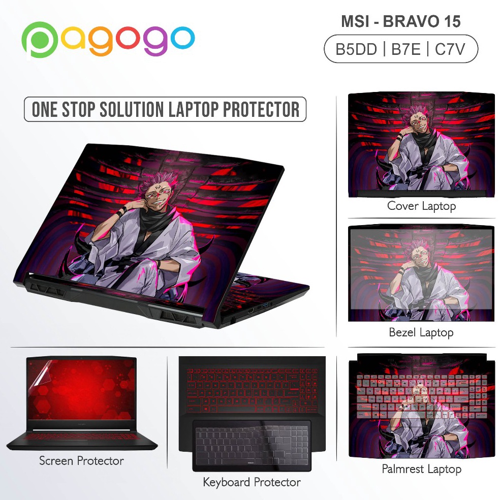 Screen Guard Skin Keyboard Protector Garskin Stiker Laptop Msi Bravo 15 B5E B5ED B7E B7ED B7EDP Matt