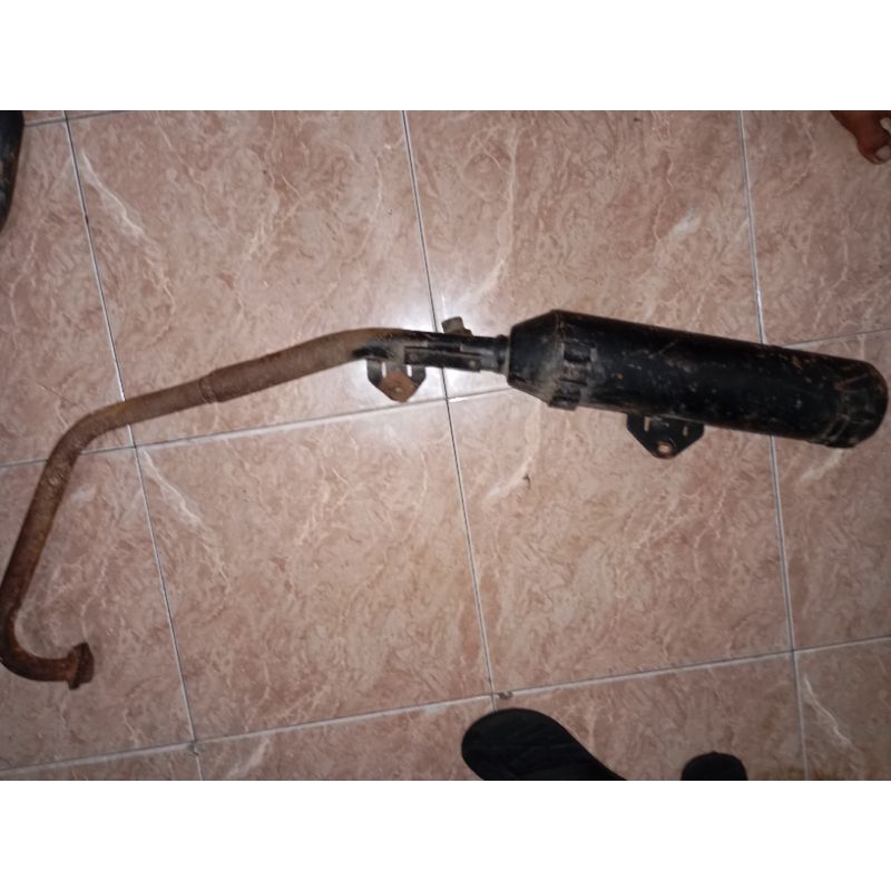 knalpot vixion old 2007-2011 standar ori copotan motor mines tidak ada tameng depan dan belakang
