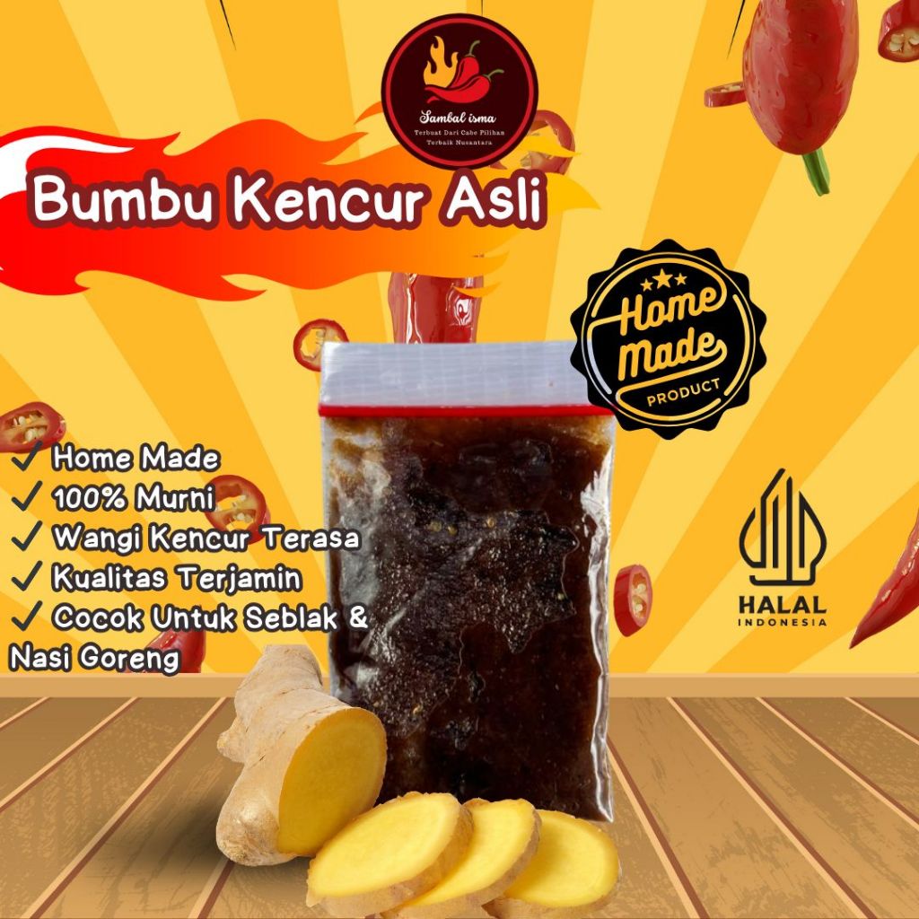 

Bumbu Kencur Cikur Basah 14 gr untuk Seblak dan Nasi Goreng