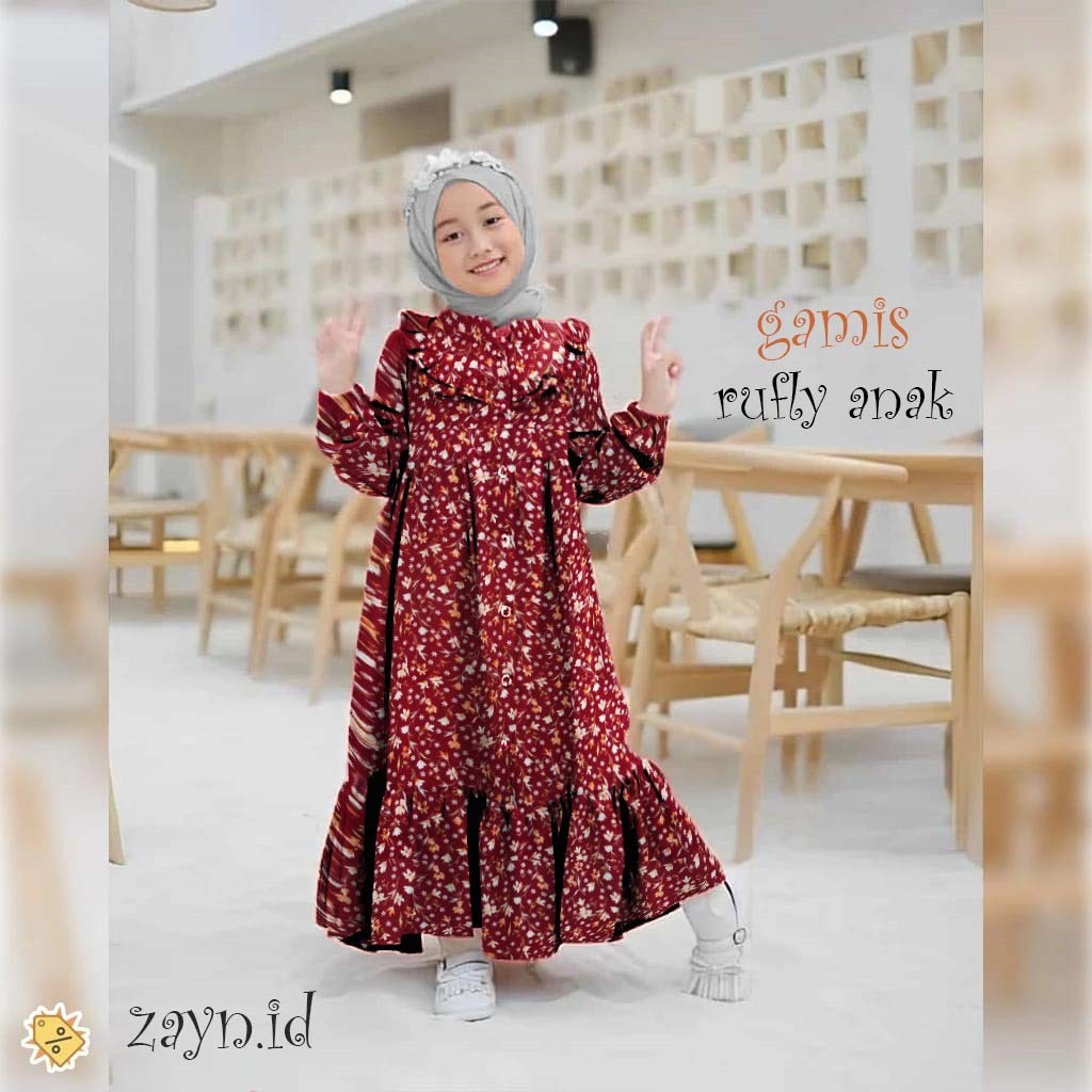 Baju gamis anak dan tanggung usia 5-12 tahun gamis anak terbaru gamis anak