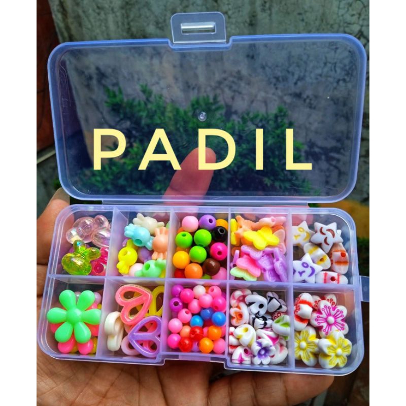 HIASAN MANIK MANIK PERMATA Manik2 Mote Payet Pasir glossy - Doff 3mm/4mm + Toping Set Box (Free Sena
