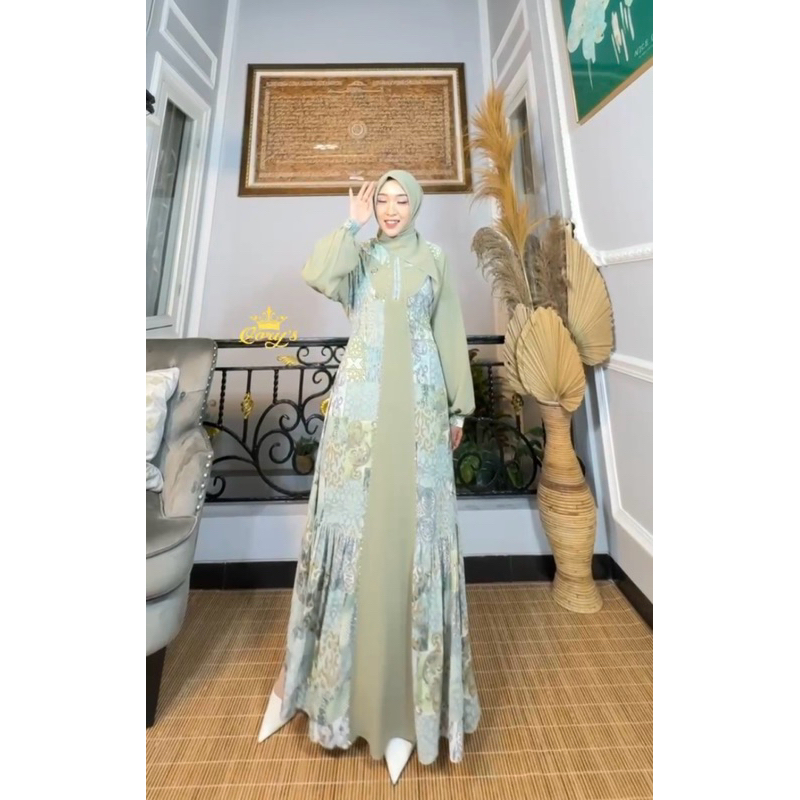 gamis set hijab qory fahira