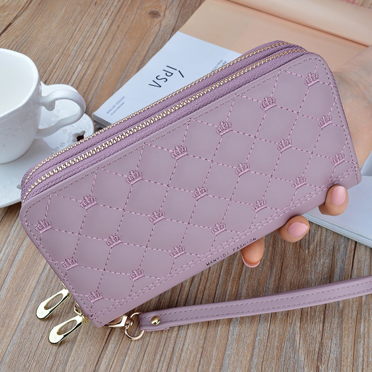 Gila VALQO ALUNA Dompet kulit Kulit Sapi Dompet Wanita perempuan Dompet Panjang Dompet Kartu