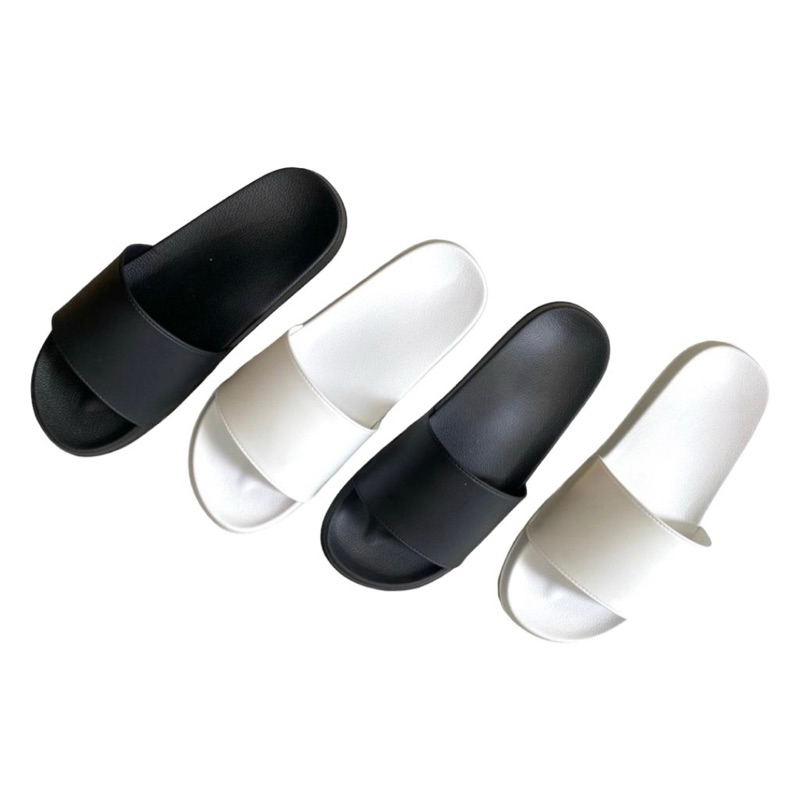 Sandal Slop Polos Upper Lock Sendal Slip On Anti Slip Sandal Polos Pria Wanita