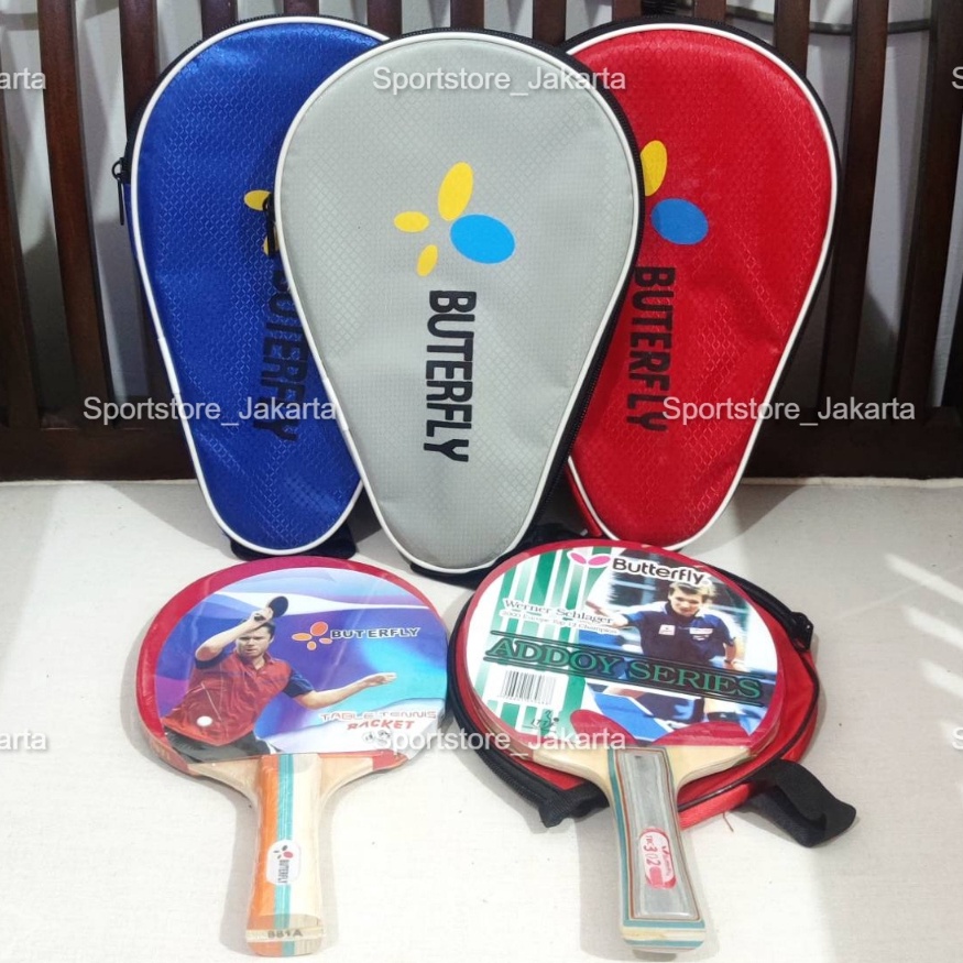 Kejutan Baru  Bet Tenis Meja Bat Pingpong Butterfly  Bet ping pong Tenis Meja Butterfly free tas