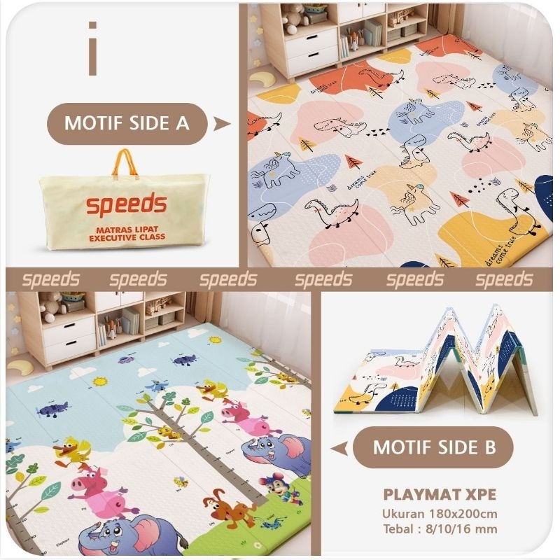 MATRAS SNI SPEEDS 180X200CM X10MM MATRAS BAYI /PLAYMAT BAYI/KARPET LIPAT KELUARGA/TIKAR LIPAT FOAM /