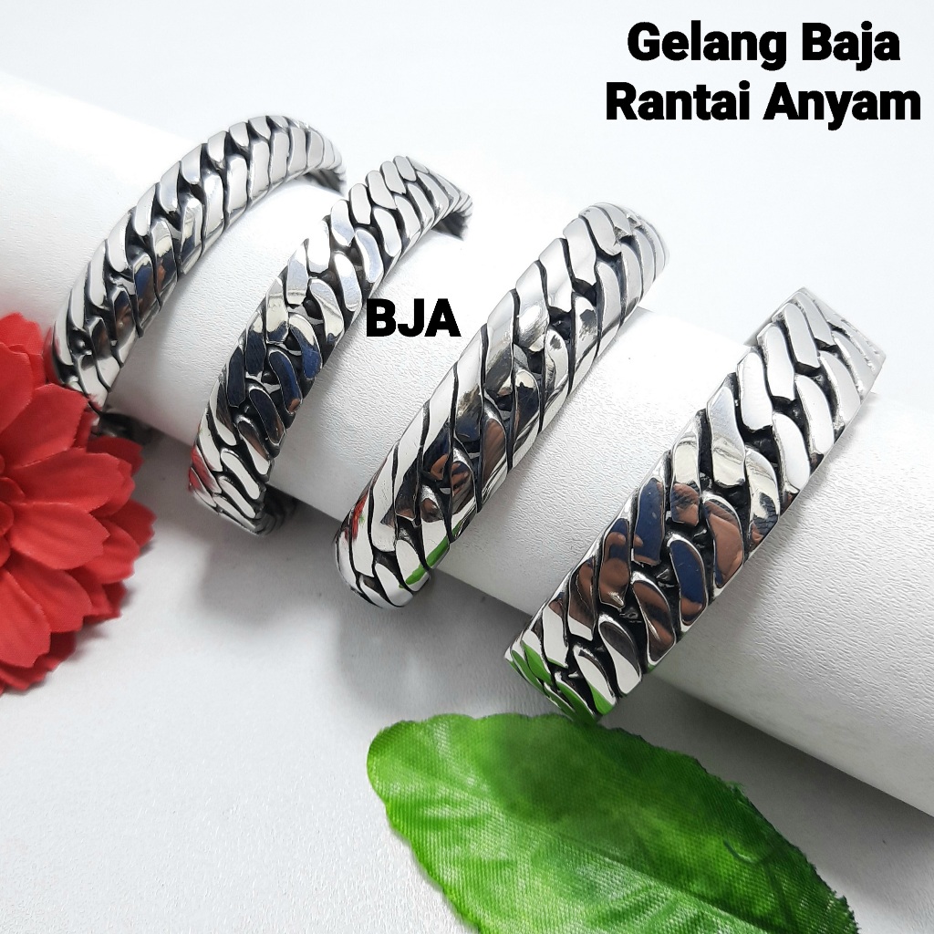 Gelang Baja Papua Model Rantai Anyam Gelang Anyam Monel Gelang Pria Keren Gelang Stanless