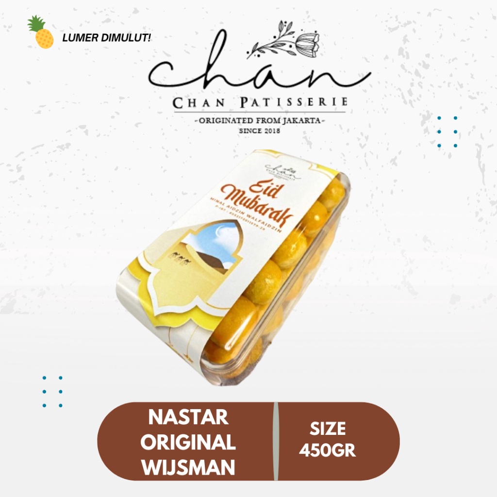 

BERKUALITAS Nastar Keju Wijsman Premium Chan Patisserie
