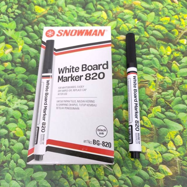 

SERENTAK Spidol White board SMALL Snowman 82 black WIPE CLEAN