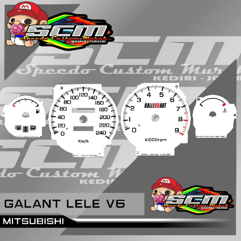 Papan speedometer Mistubishi Galant Lele V6 panel spidometer custom Galant lele V6