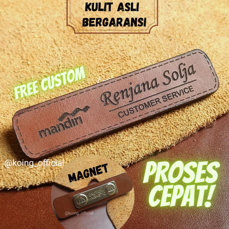 

LIMIT NAME TAG NAMA DADA KULIT ASLI CUSTOM NAMA MODEL MAGNET PENITI