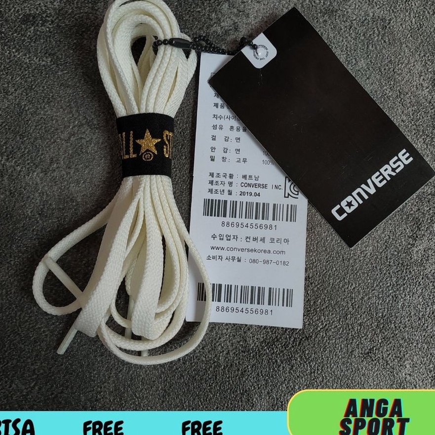 Kilat Sale Tali Sepatu Converse Flat Pipih Original  Tali Sepatu Sneakers Shoelaces Panjang 1112 Cm 