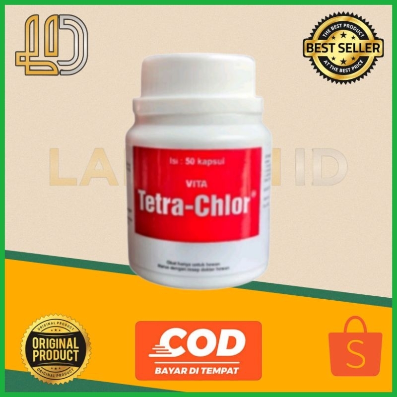 1 botol vita tetra chlor 50 kapsul obat ayam sakit burung merpati flu diare ori by medion Lampam ID