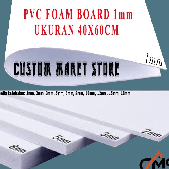 Murah Sekarang  PVC BOARD  PVC FOAM BOARD 1MM 4X6CM