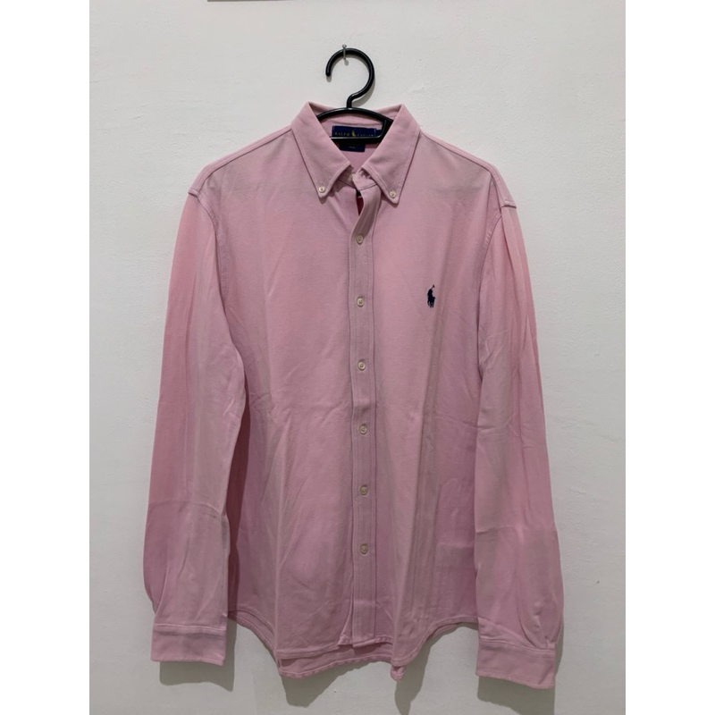 Kemeja soft pink barcode Polo Ralph Lauren second