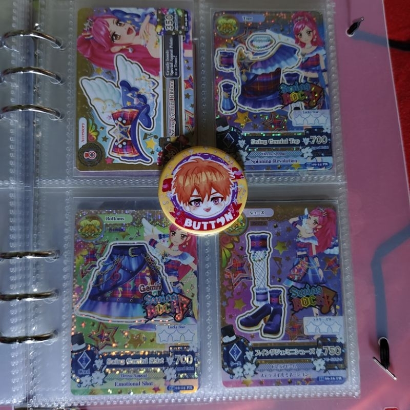 Aikatsu! Seira Swing Gemini Coord Premium Rare Zodiac Swing Rock Indo