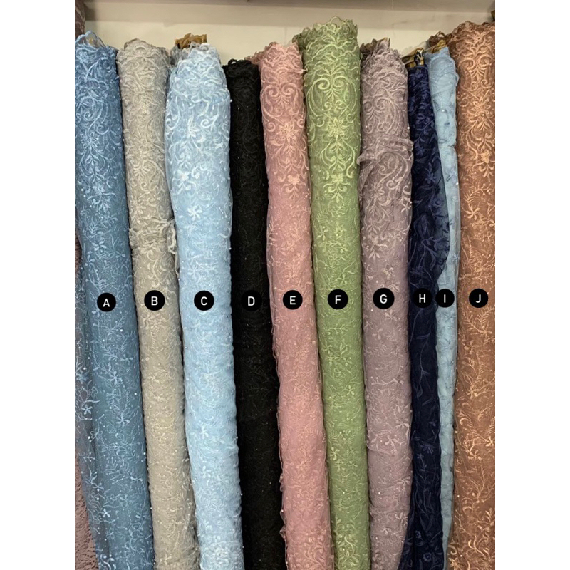 Kain Tile Allover | Brokat Tile | Tile Kondangan | Tile Wisuda | Kebaya Wisuda | Tile Grosir | Grosi