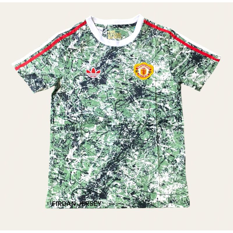 JERSEY BOLA MU PREMATCH TRAINING ROLLING STONES 2025 GRADE ORI IMPORT