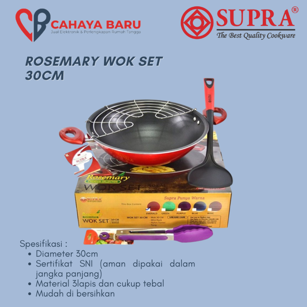SUPRA ROSEMARY WOK SET 30CM