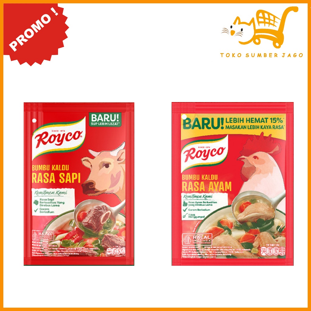 

Royco Penyedap Makanan Penyedap Rasa AYAM / SAPI 220gr