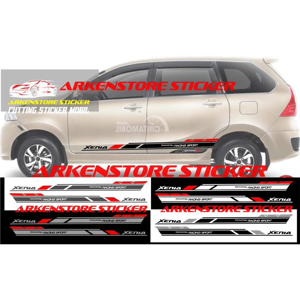 Sticker daihatsu xenia sticker stiker mobil xenia sticker list xenia