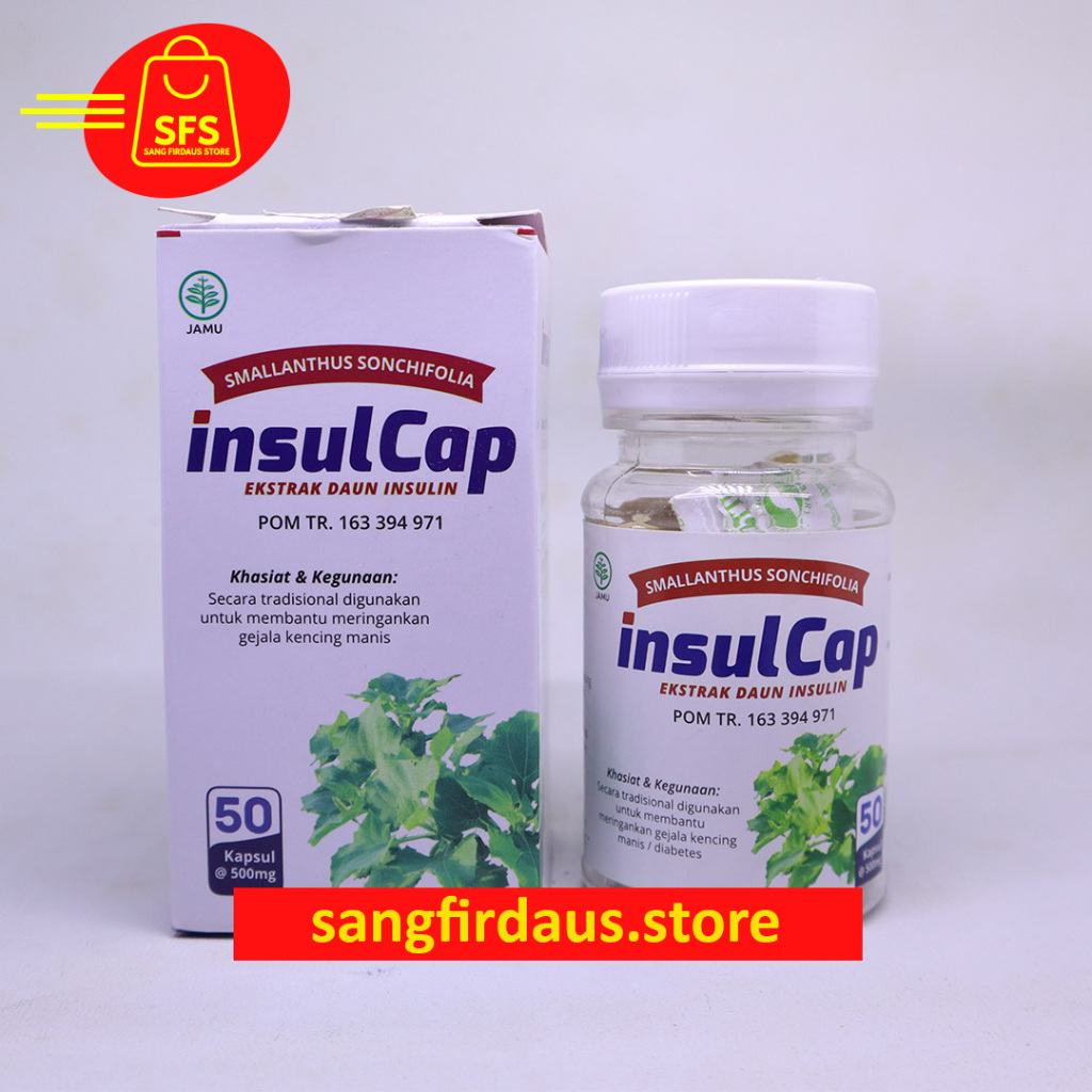 INSULCAP (50 Kapsul) Obat Herbal Diabetes/ Kencing manis