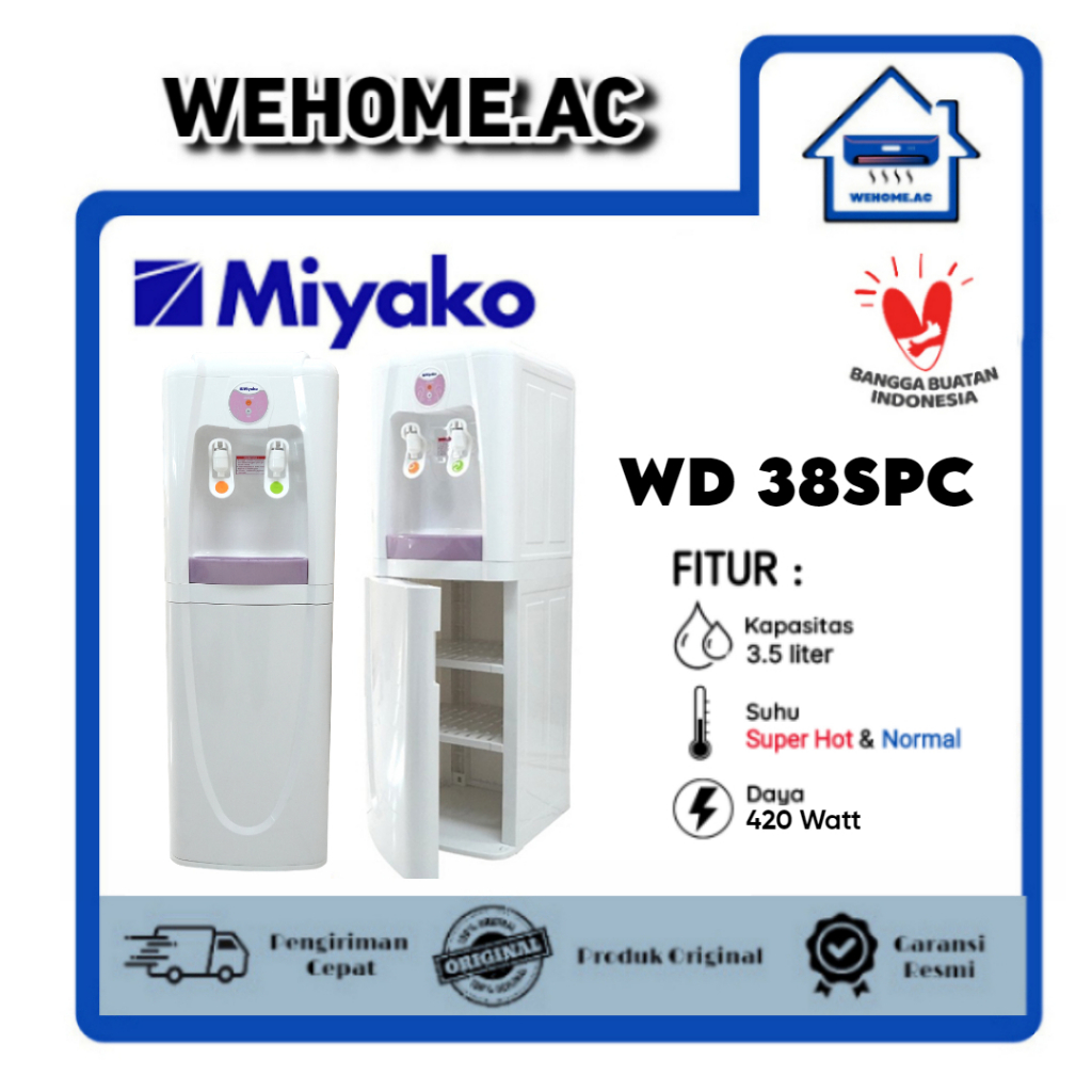 Dispenser Miyako WD38SPC / WD389HC Miyako Dispenser Galon Atas Dispenser Berdiri