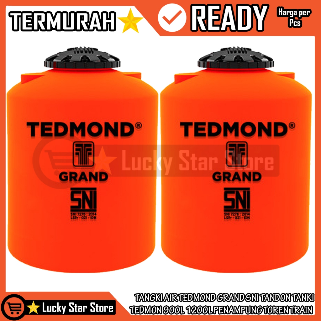 TEDMOND GRAND SNI TANDON TORN TANGKI AIR  TANKI AER TEDMON KAPASITAS 900L 1200L 900 LITER 1200 LITER