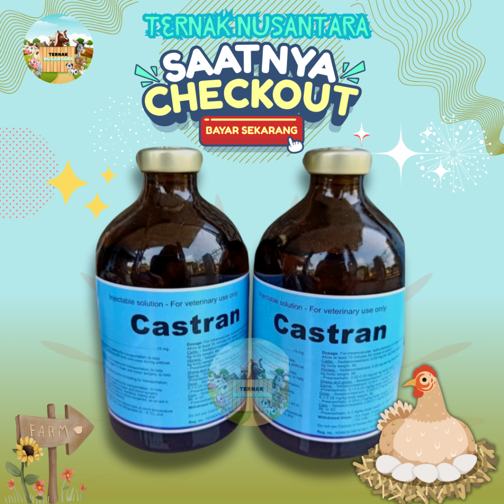 CASTRAN 100 ml - Anastesi Untuk Hewan