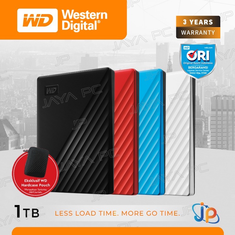 WD My Passport 1TB - HDD / HD / Hardisk / Harddisk External Portable USB 3.2