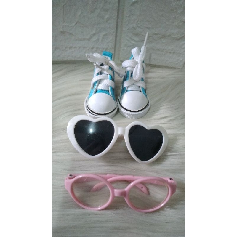 [READY] Sepatu Doll Oppa 20cm, Kacamata Doll Oppa 20cm, 15cm