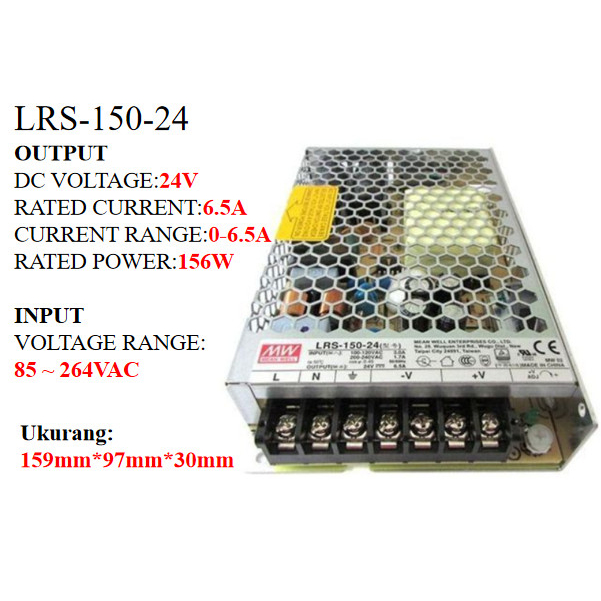 Power Supply LRS-150-24 LRS 150 24 LRS15024 Ballast 24vIndoor