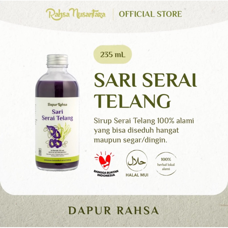 

Rahsa Nusantara Sari Serai Telang 235ml
