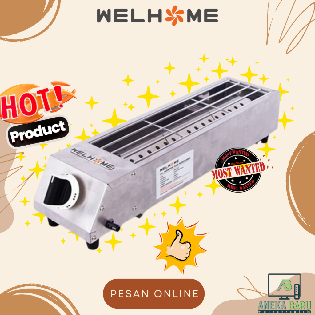 [READY & COD] Welhome Kompor Sosis Sate WKB-S50 / S50 / WKB S 50