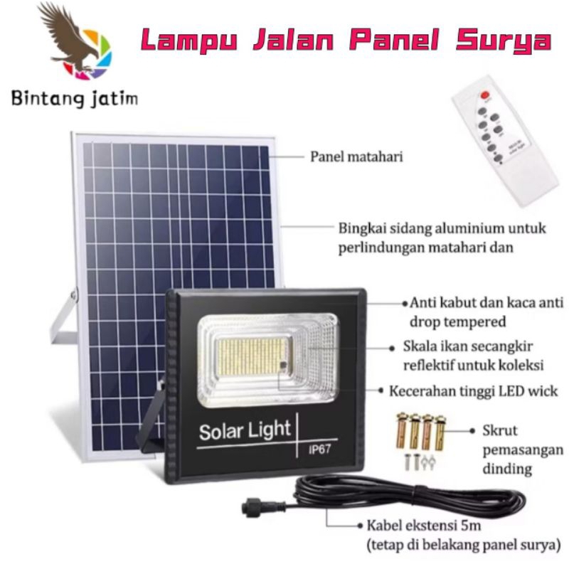 Lampu Tenaga Surya / Lampu Solar Panel / Lampu Sorot Solarcell Lampu Jalan Solar Panel