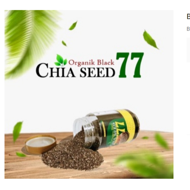 

Black Chia Seed Organik 77 200 gr Superfood Pelengkap Nutrisi