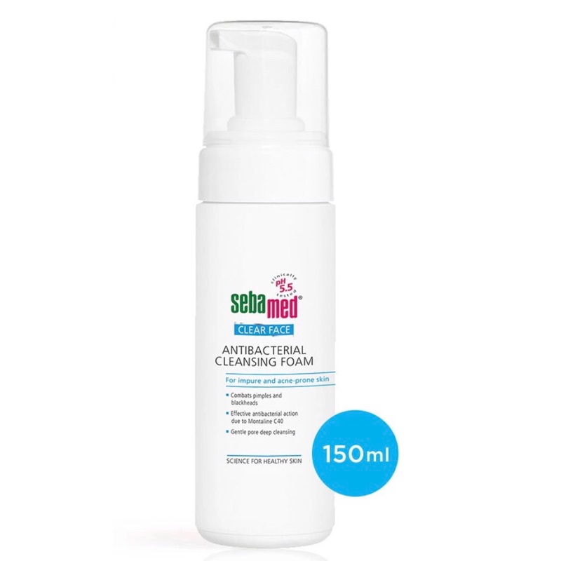 sebamed clear face cleansing foam 150ml / sebamed cleansing foam 150ml / sebamed anti bacterial foam